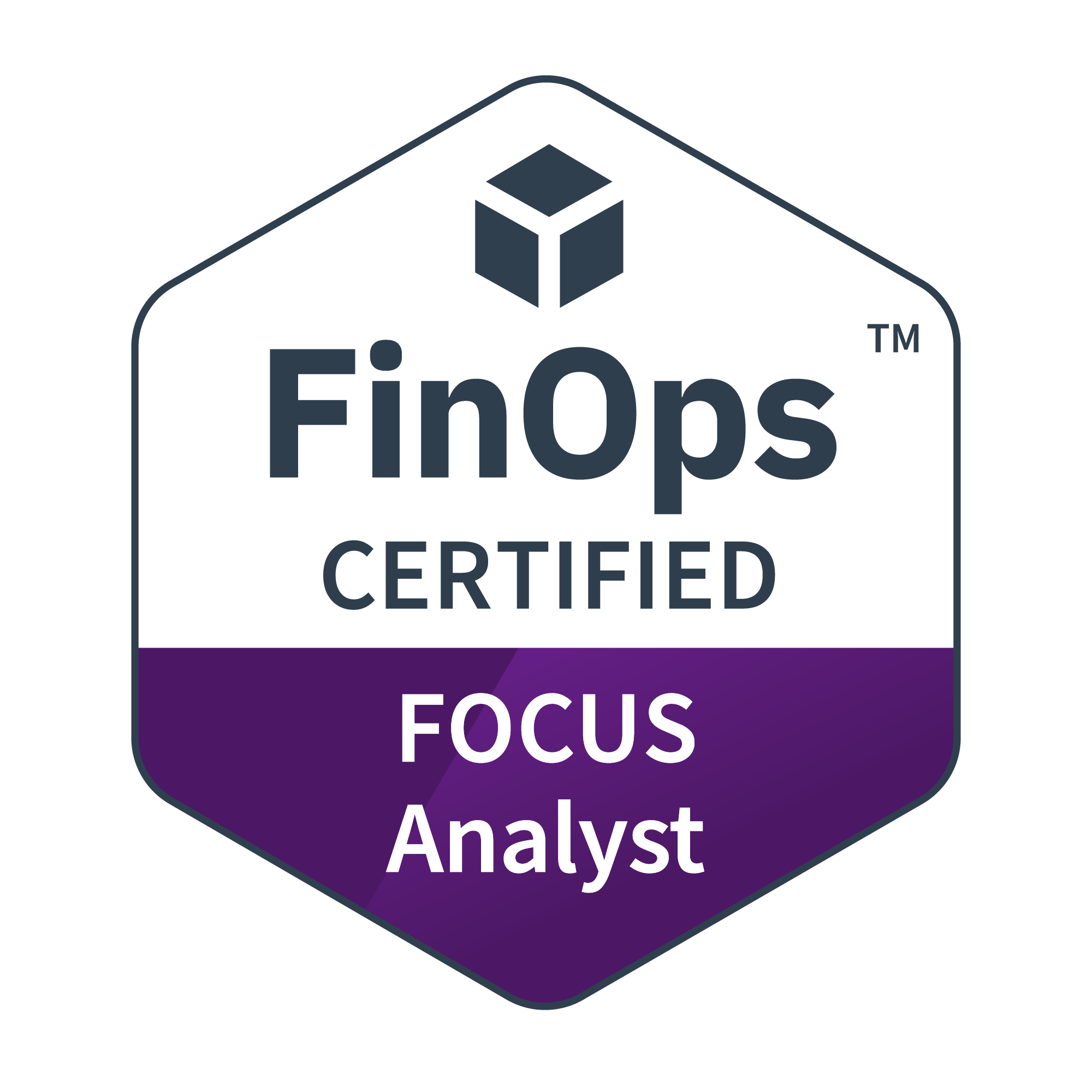 FinOps Certified FOCUS Analyst badge